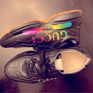 MENS iridescent Rhyton GUCCI sneakers